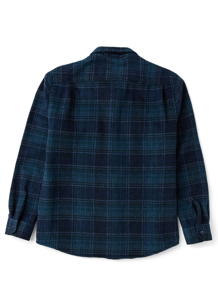 Vissla Creators Mind Games Eco Ls Flannel in Dark Naval, view 2