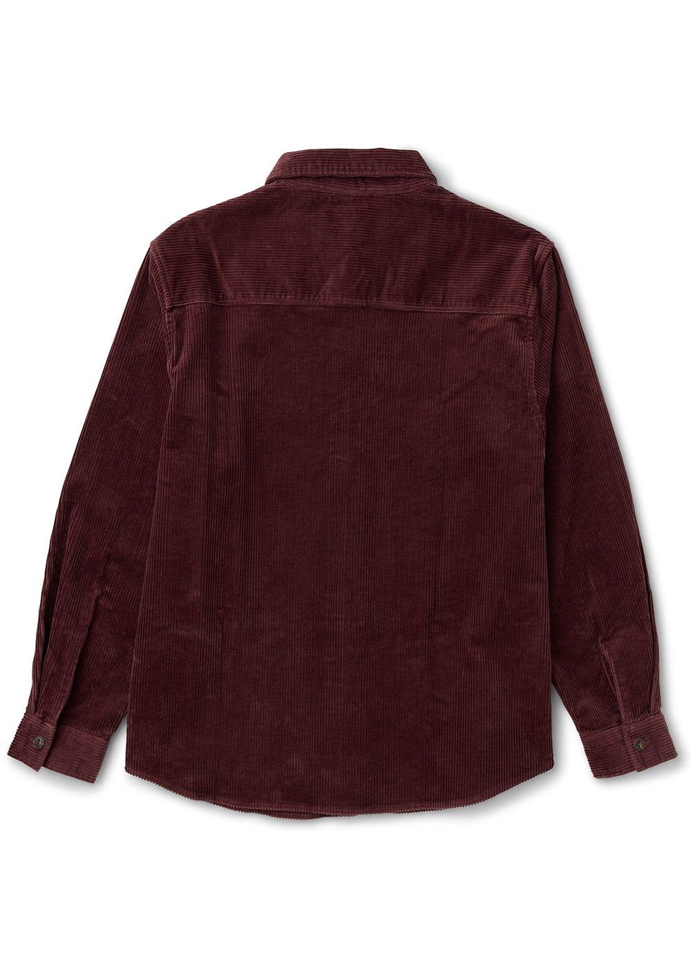 Vissla Blinker Organic Flannel Shirt in Burgundy, view 2
