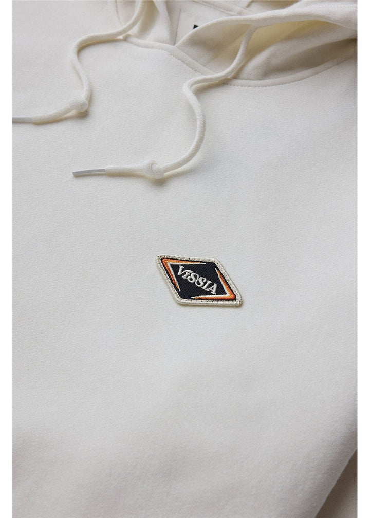 Vissla Solid Sets Eco Po Hoodie in Vintage White, view 3