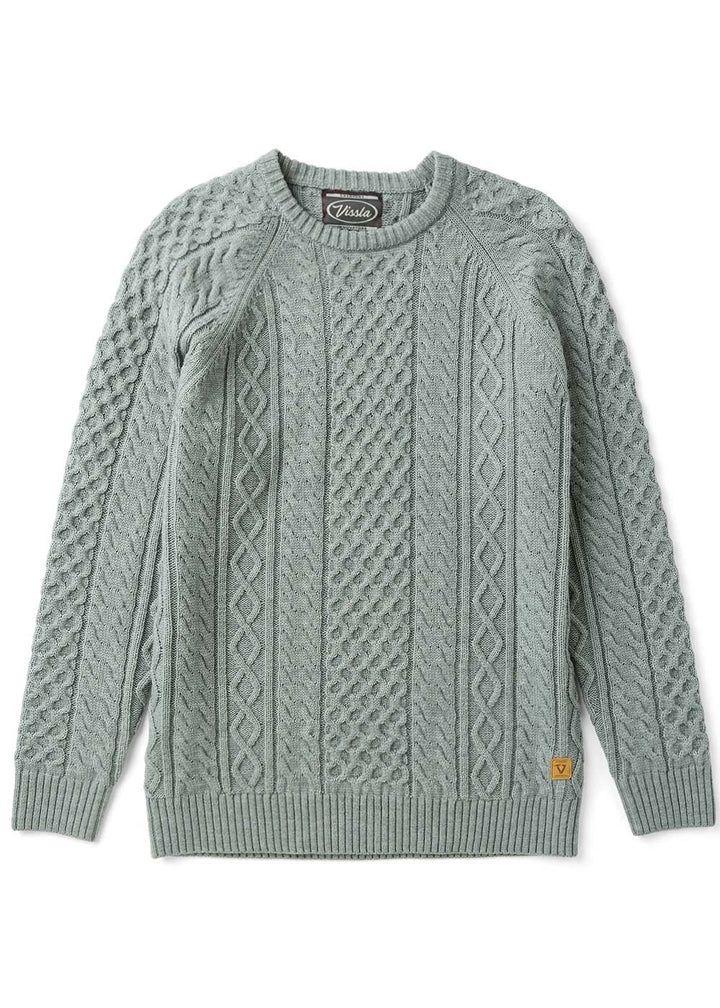 Vissla William Wool Sweater in Grey Heather