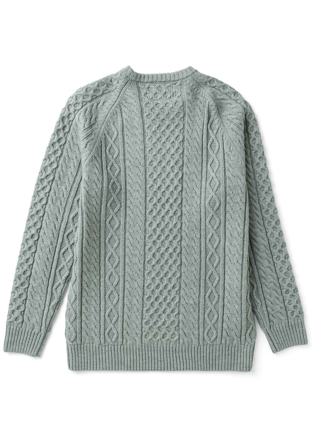 Vissla William Wool Sweater in Grey Heather, view 2