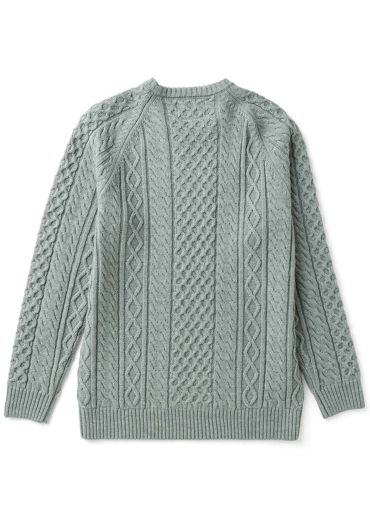 Vissla William Wool Sweater in Grey Heather, view 2