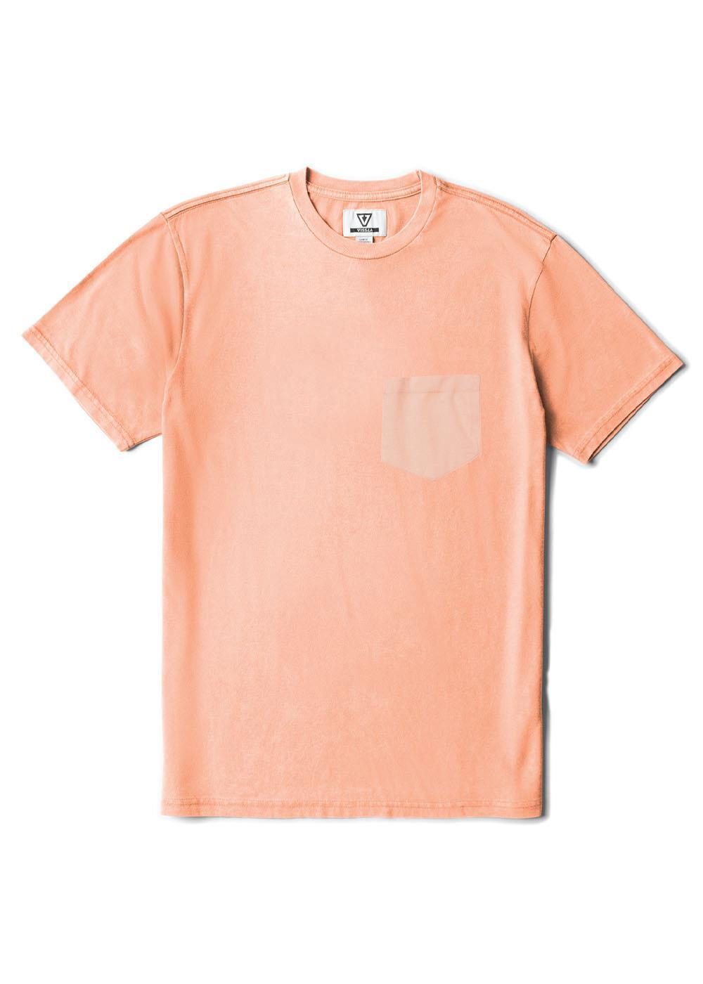 Vissla Solid Sets Cosmic Ss Pkt Tee in Guava