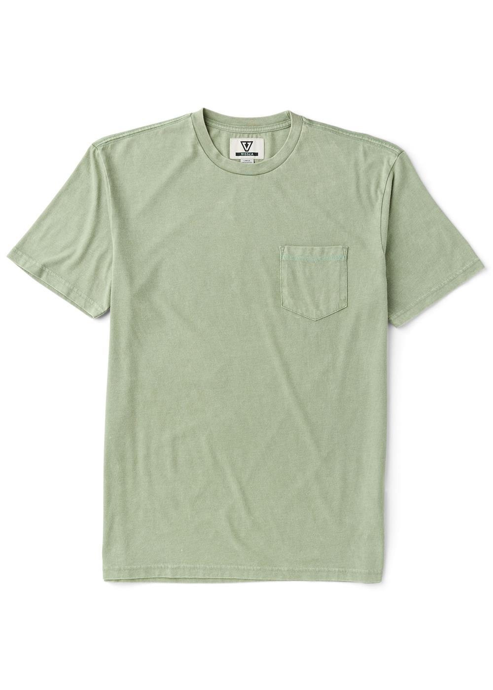 Vissla Solid Sets Cosmic Ss Tee in Sage