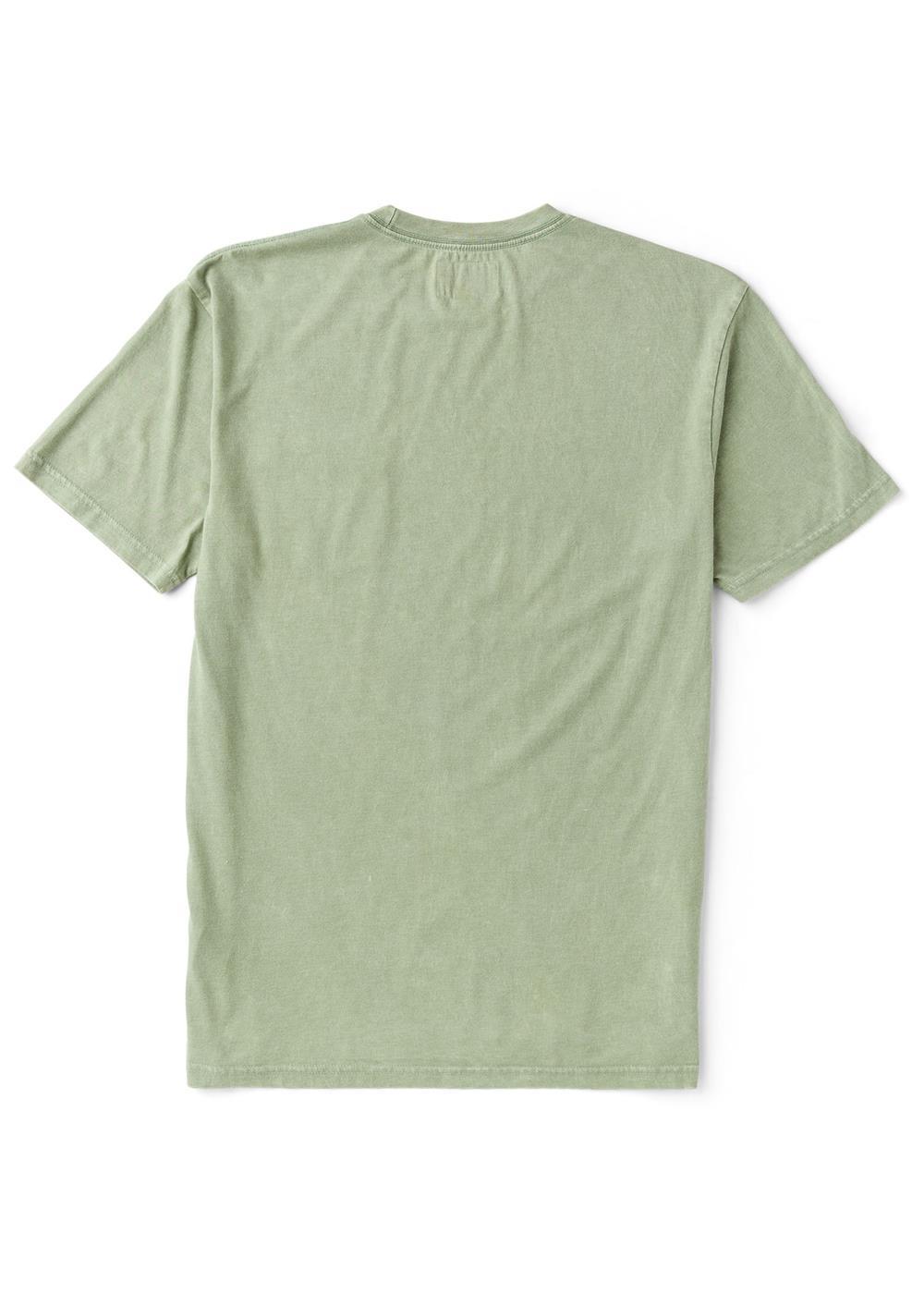Vissla Solid Sets Cosmic Ss Tee in Sage, view 2