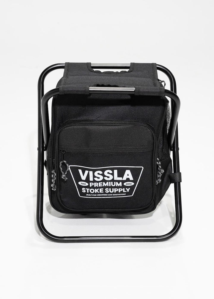 Vissla Stoke Supply Backpack Chair Combo in Black