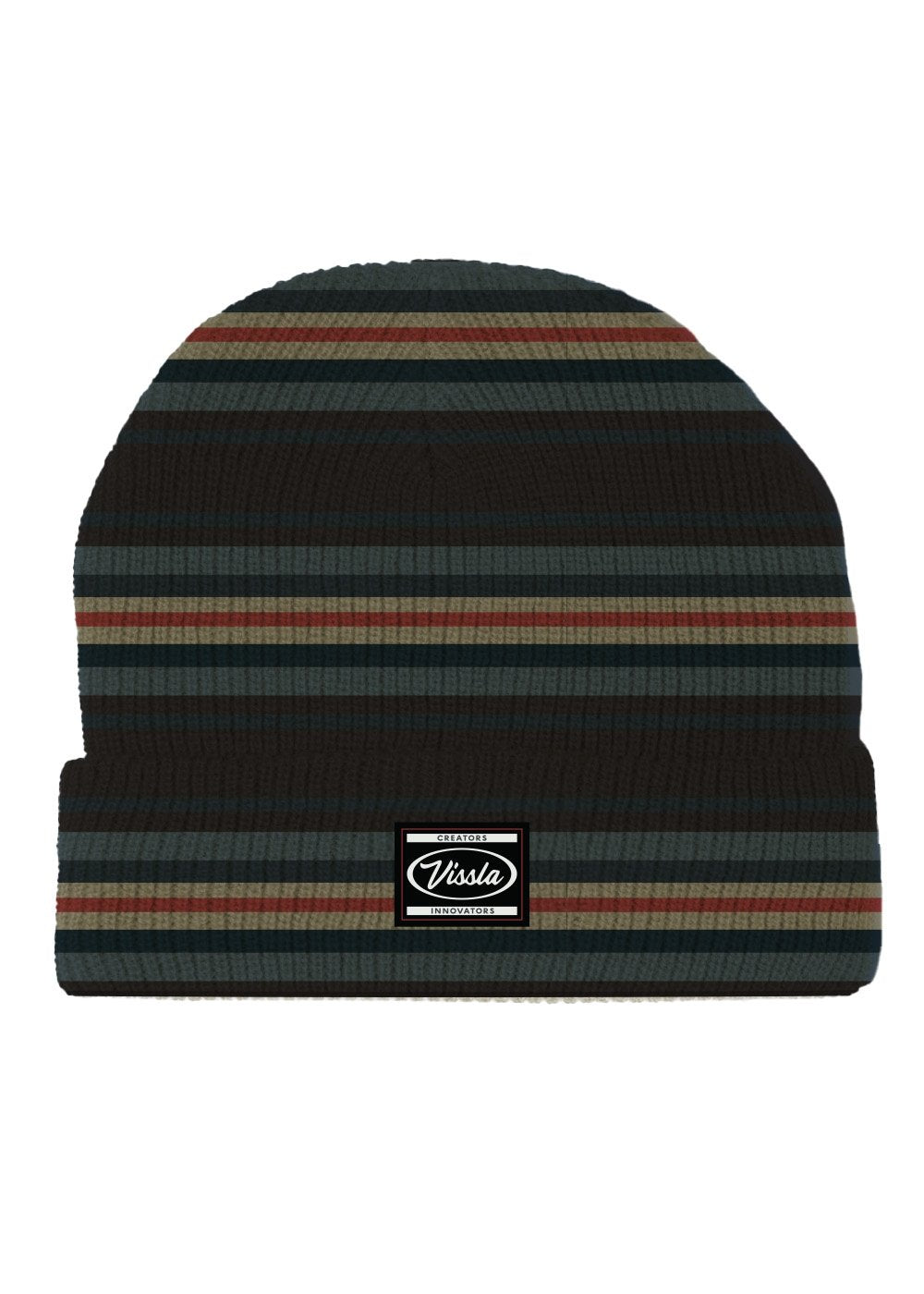 Vissla Creators West Coast Jacquard Eco Beanie in Phantom
