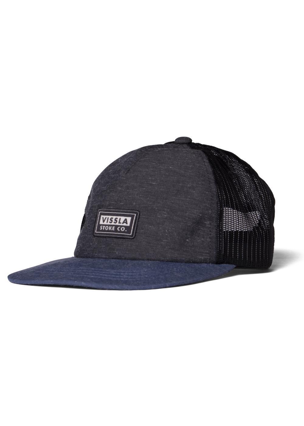 Vissla Lay Day Eco Trucker Ii Hat in Black Navy