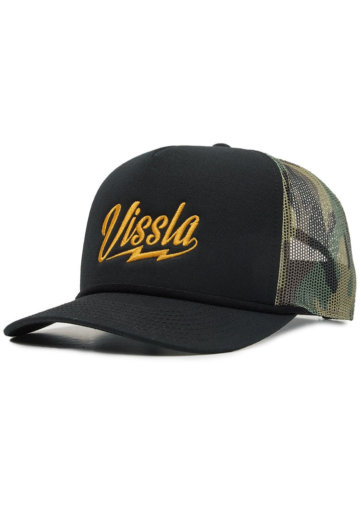 Vissla Garage Foam Trucker Hat in Black