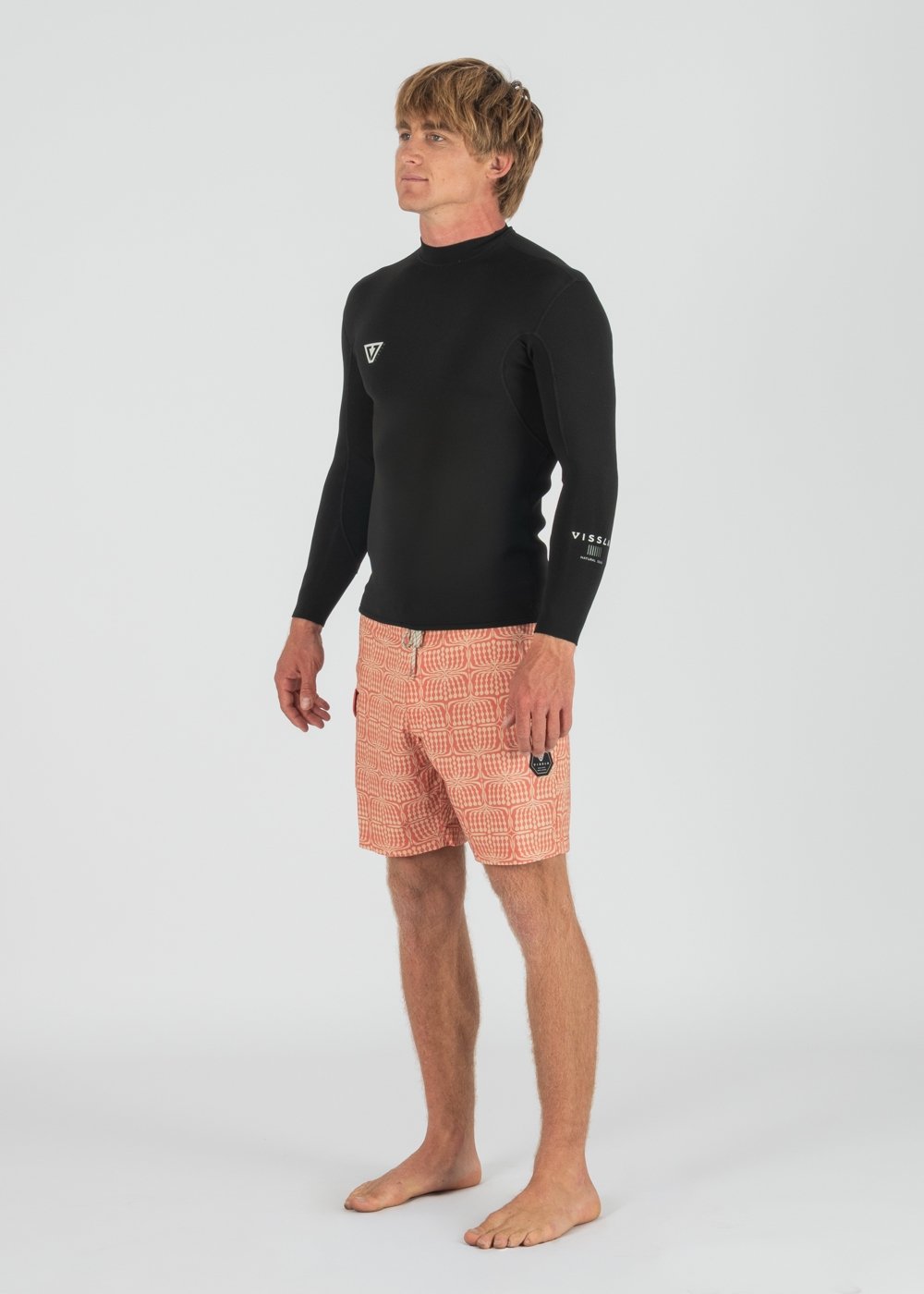 Vissla Natural Seas 1Mm Ls Jacket in Black, view 4