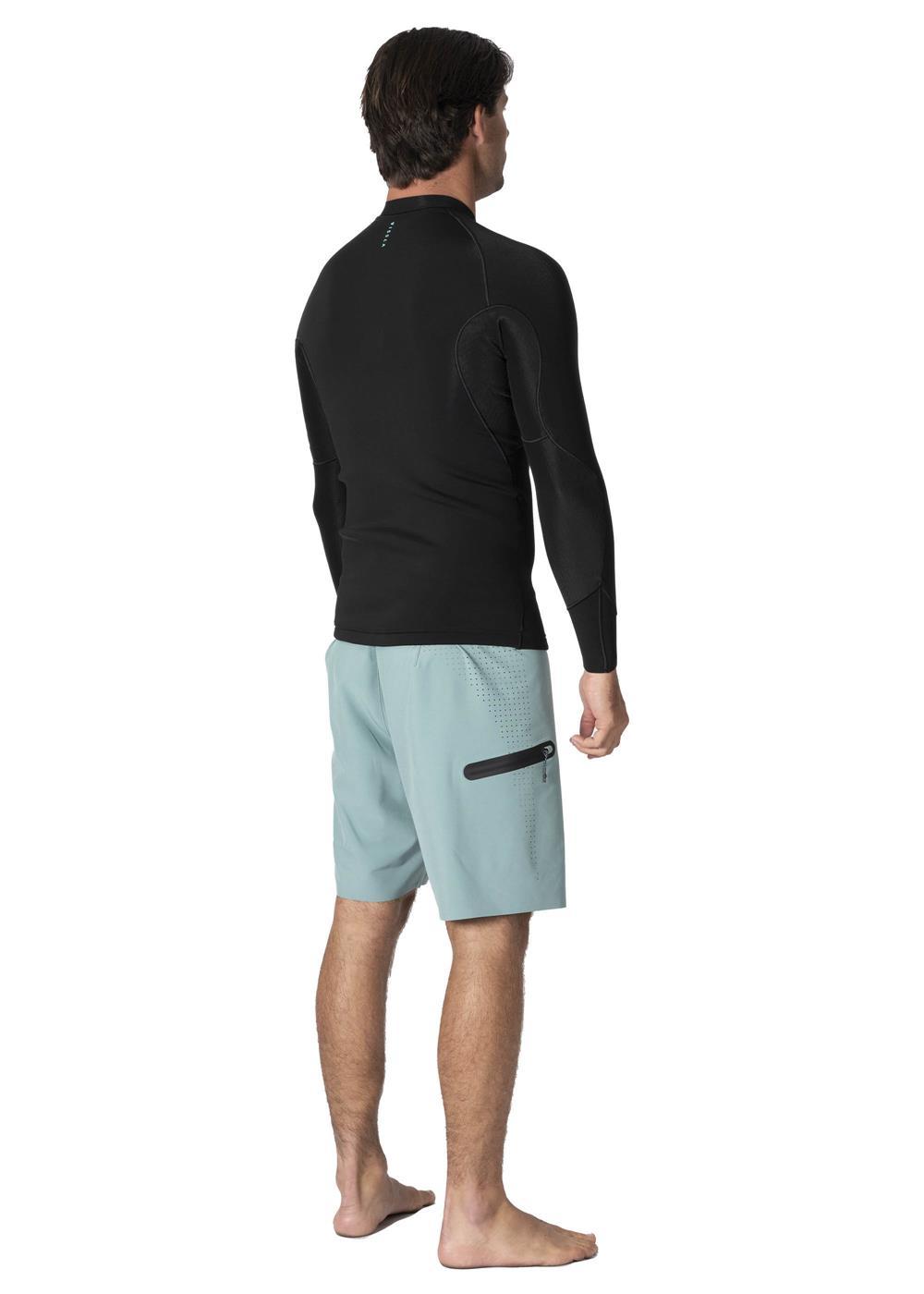 Vissla High Seas II 1Mm Ls Jacket in Black, view 3