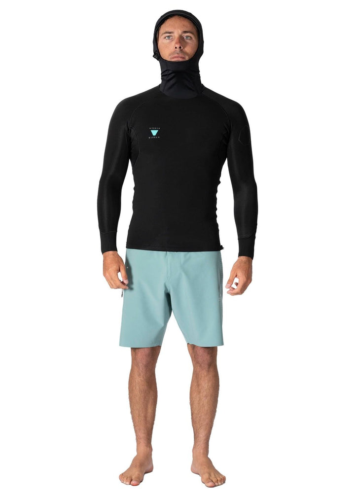 Vissla High Seas II Hooded 1.5 Mm Ls Jacket in Black