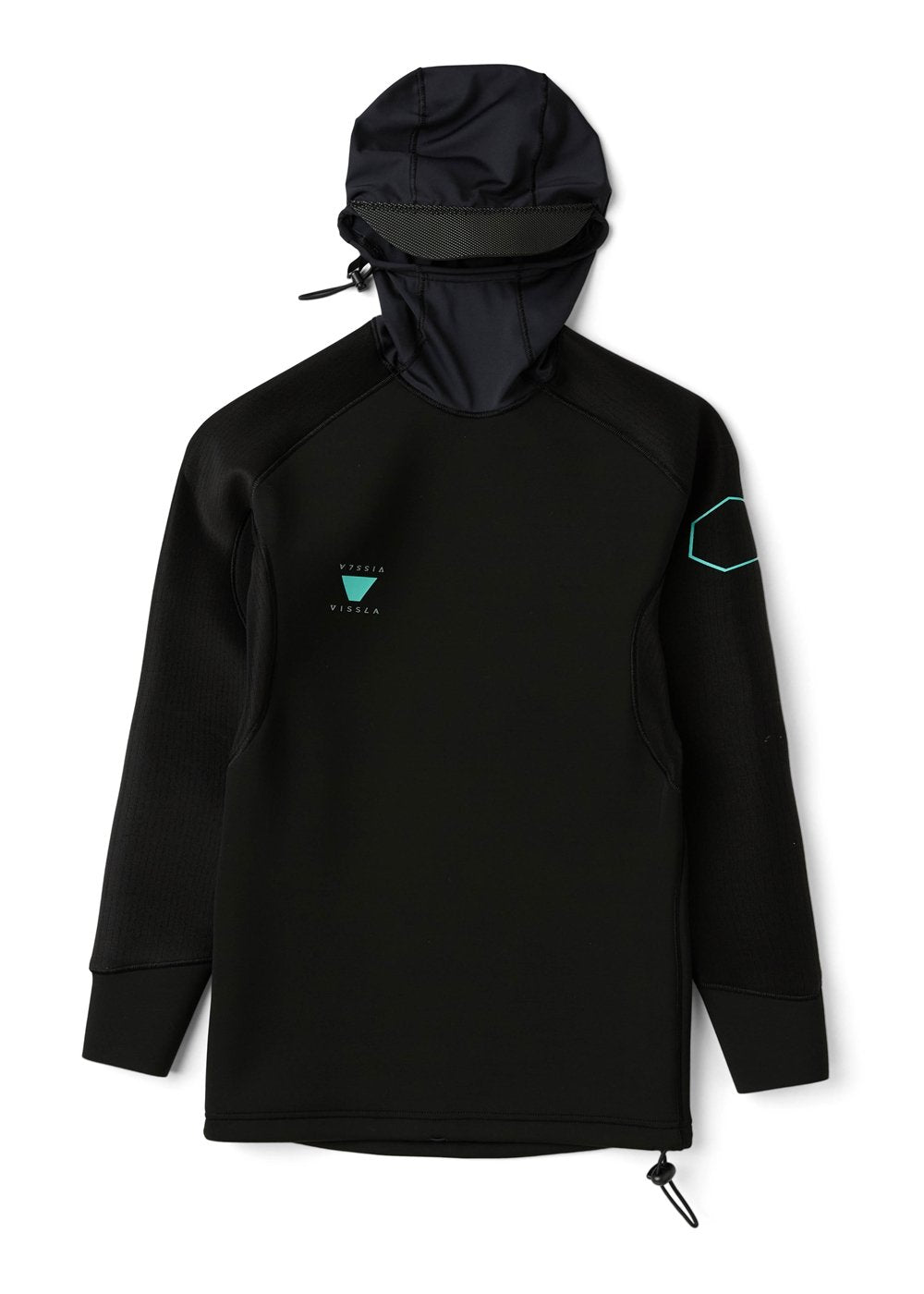 Vissla High Seas II Hooded 1.5 Mm Ls Jacket in Black, view 2