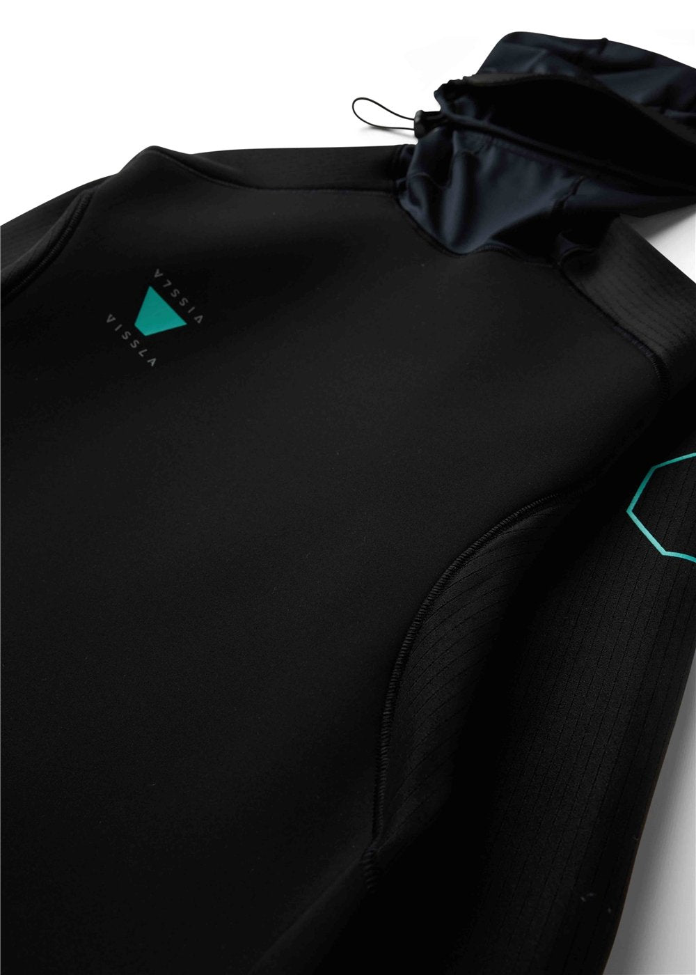 Vissla High Seas II Hooded 1.5 Mm Ls Jacket in Black, view 4