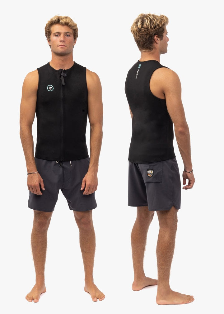 Vissla 7 Seas 2Mm Front Zip Vest in Black, view 2