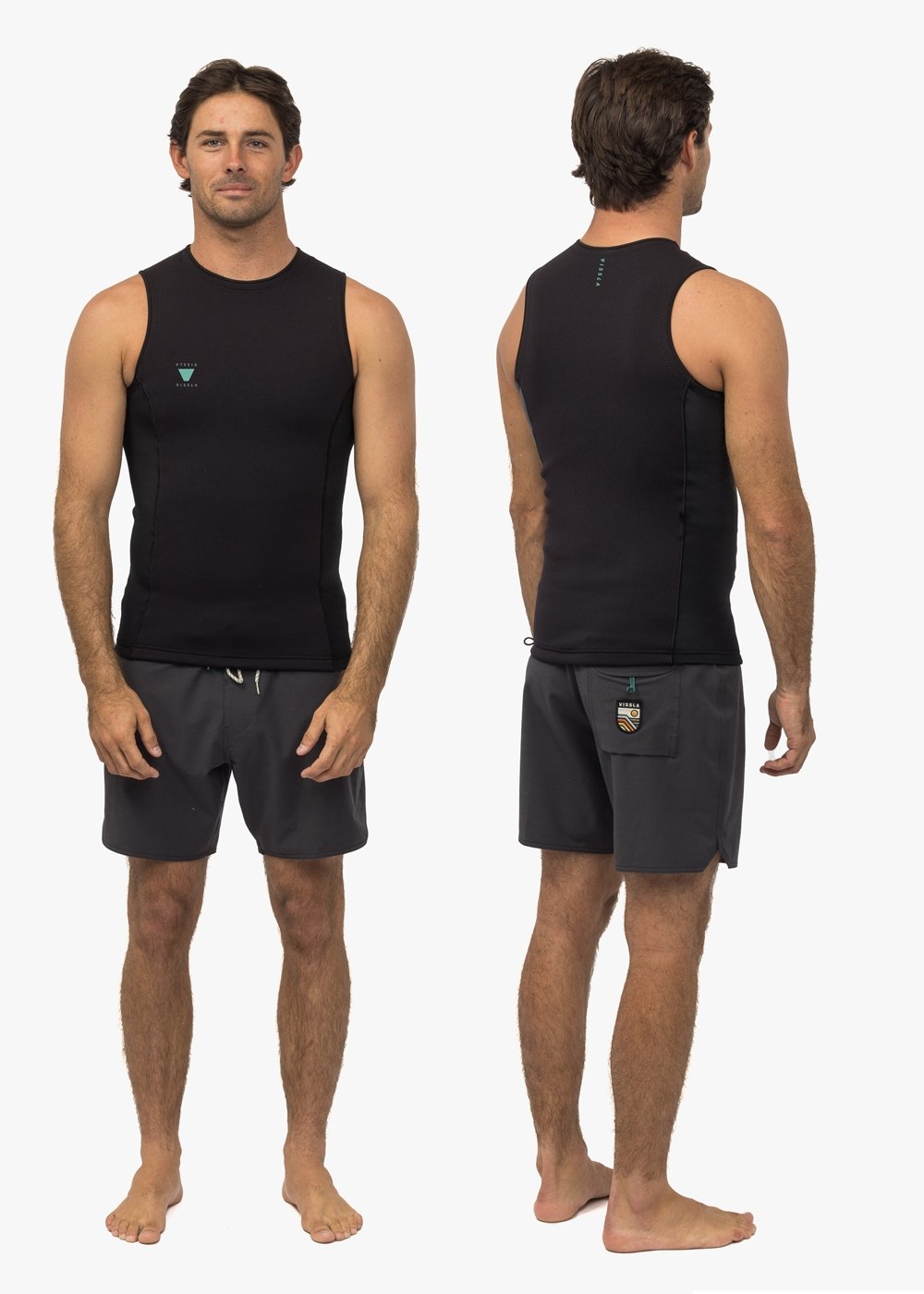 Vissla High Seas II 1Mm Vest in Black, view 4