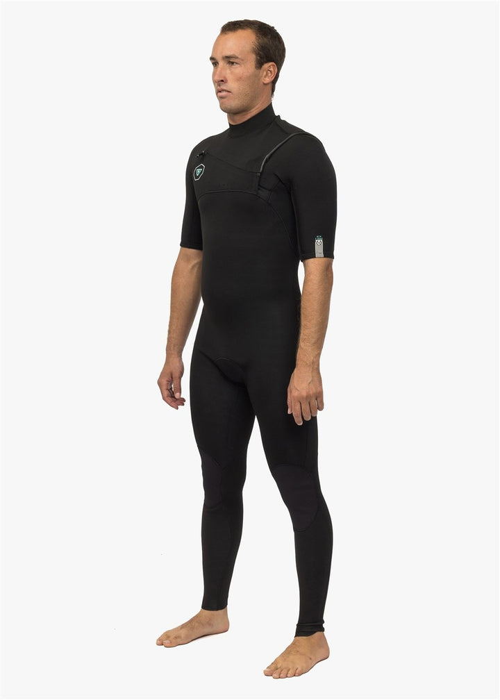 Vissla 7 Seas 2-2 Ss Full Suit in Black, view 4