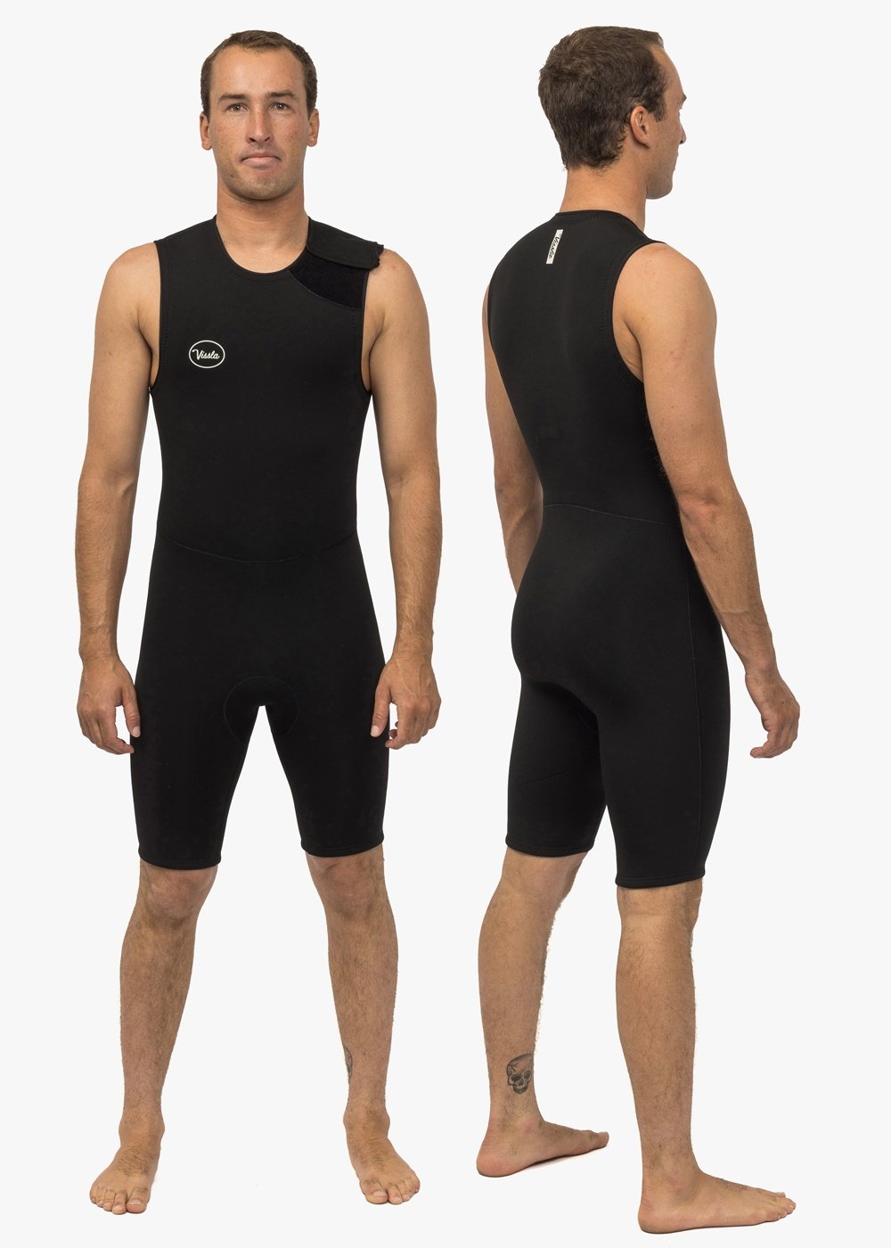Vissla 7 Seas 2-2 Short John in Black, view 2