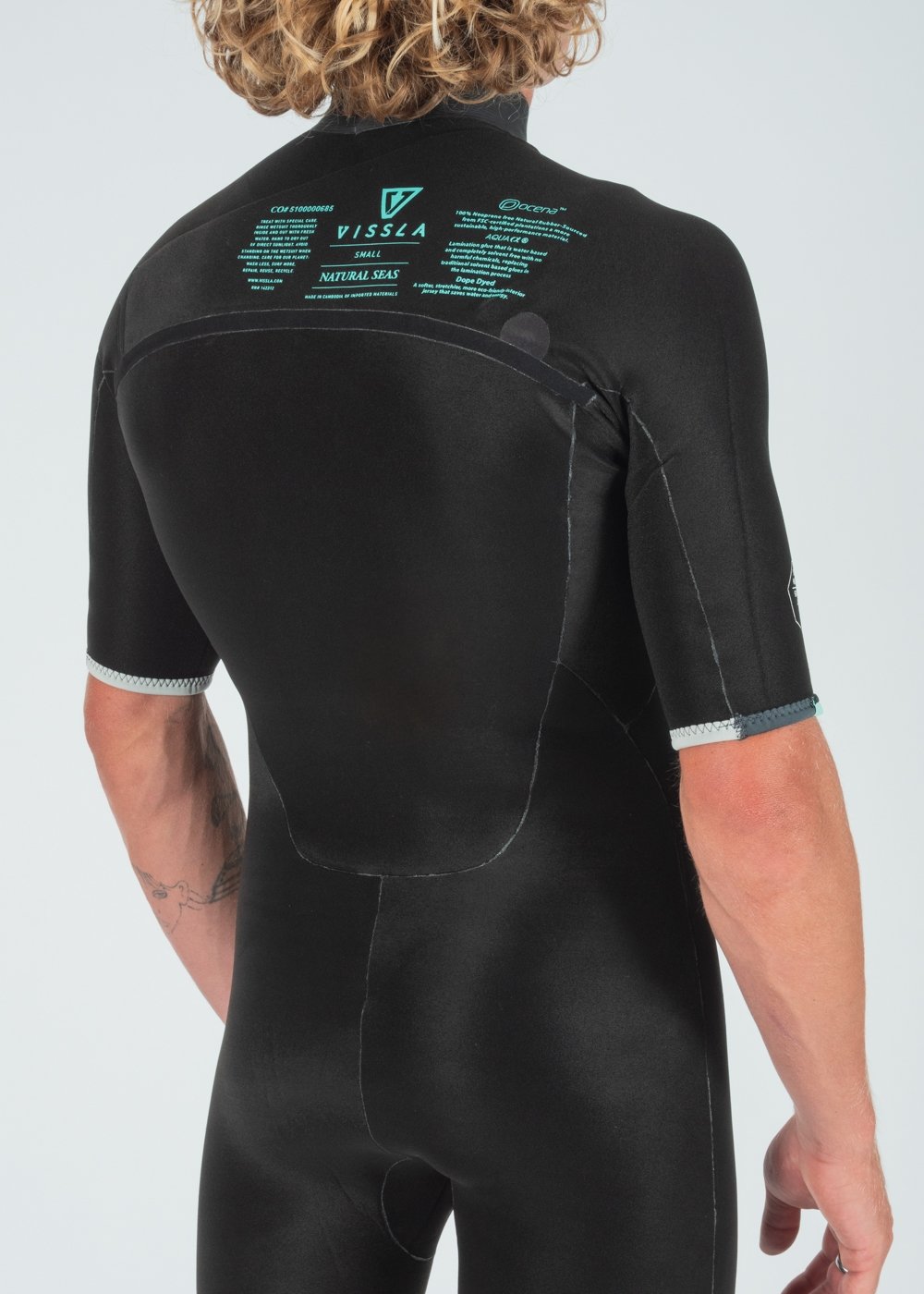 Vissla Natural Seas 2-2 Ss Full Suit in Black, view 8