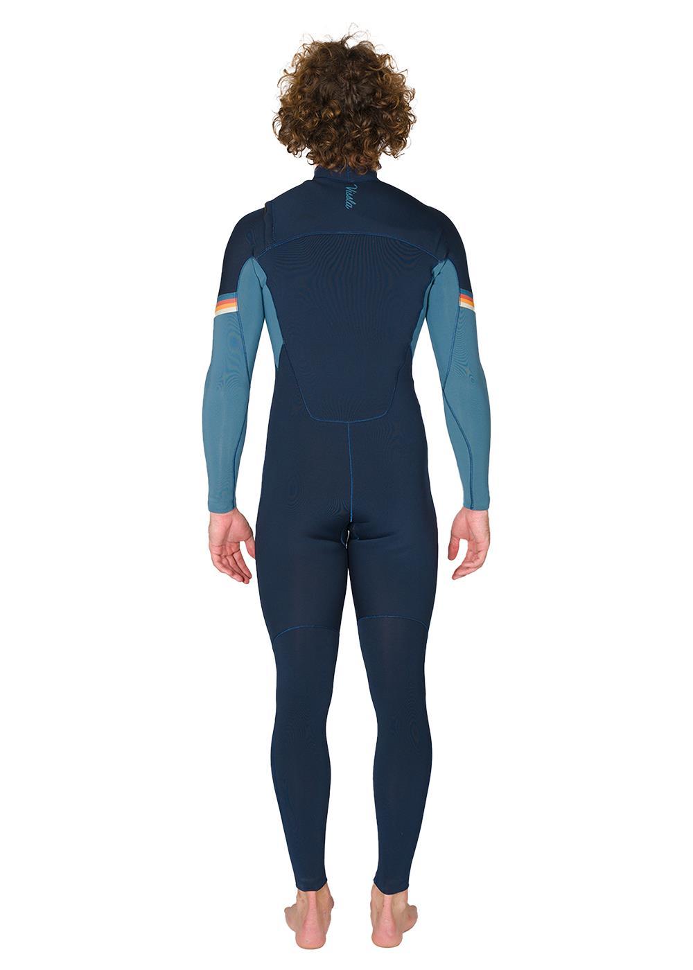 Vissla 7 Seas Raditude 3-2 Full Chest Zip in Dark Navy, view 3