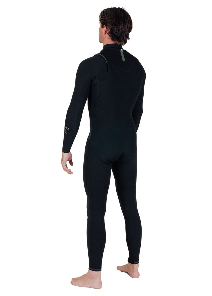 Vissla Natural Seas 3-2 Full Chest Zip in Black, view 10