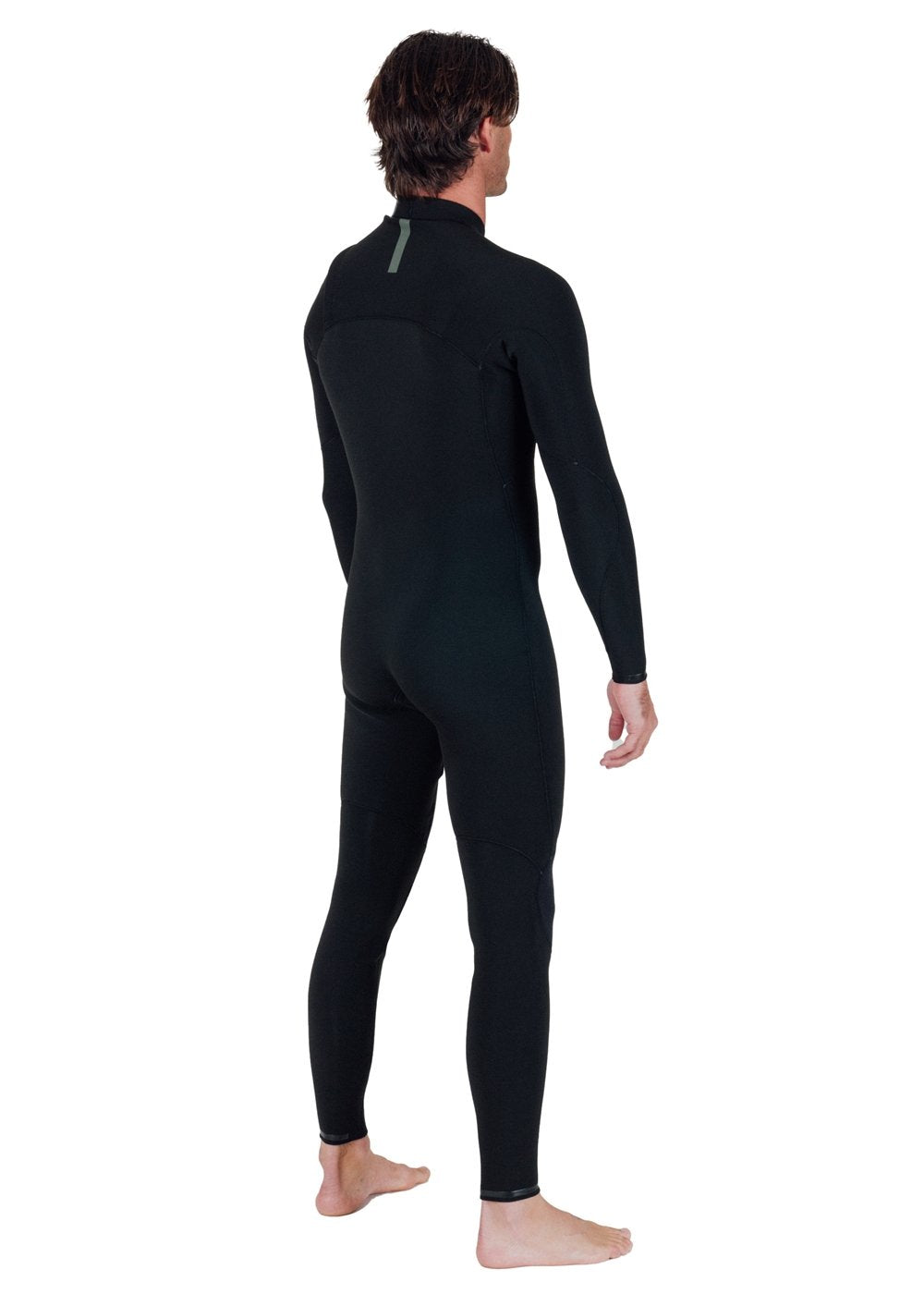 Vissla Natural Seas 3-2 Full Chest Zip in Black, view 14