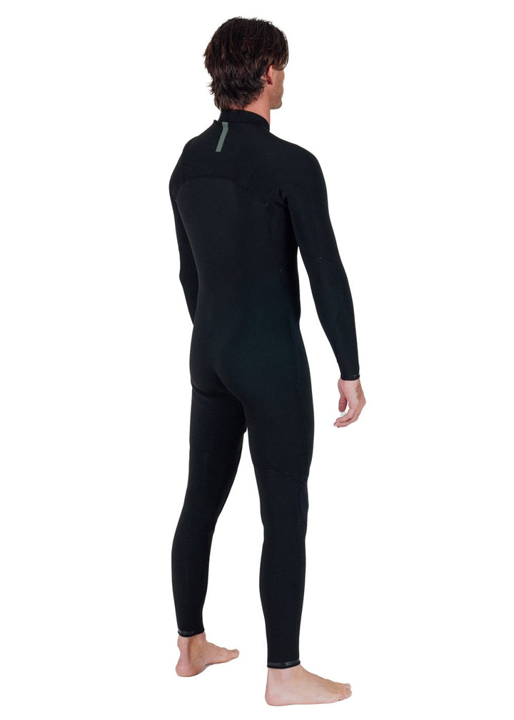 Vissla Natural Seas 3-2 Full Chest Zip in Black, view 14