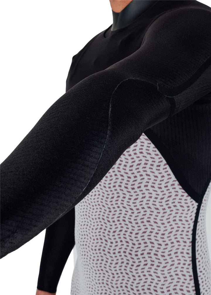 Vissla Natural Seas 3-2 Full Chest Zip in Black, view 17
