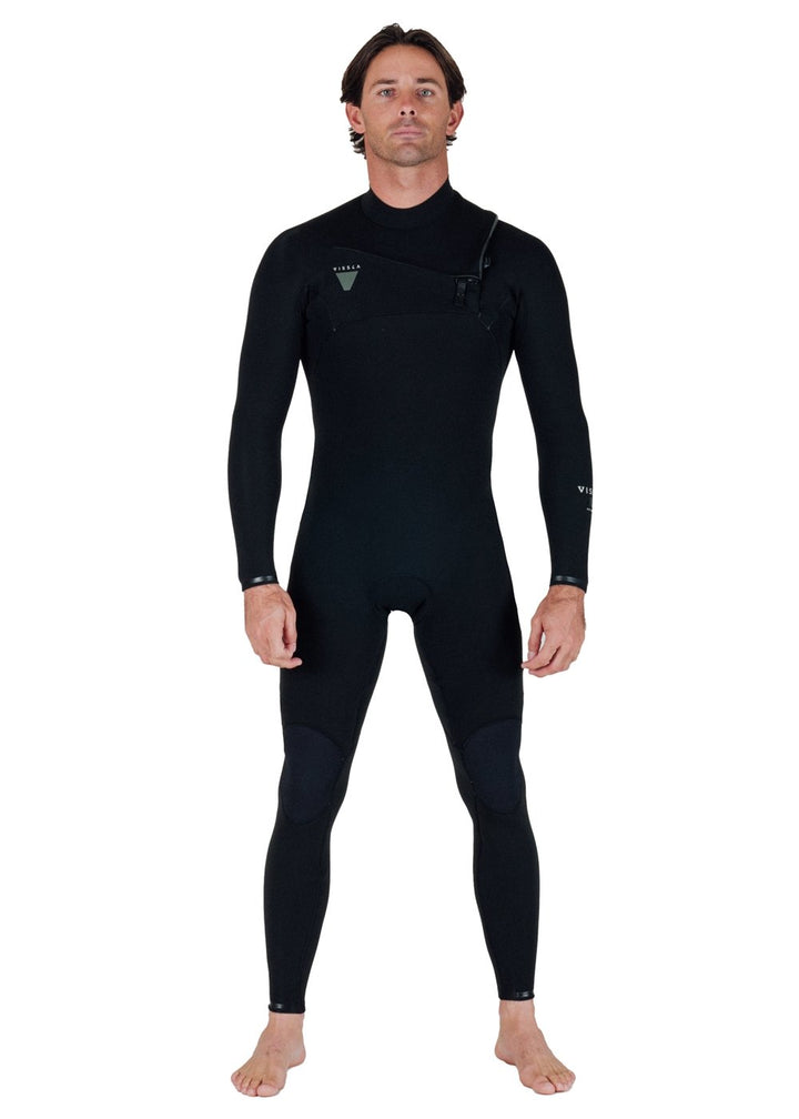 Vissla Natural Seas 3-2 Full Chest Zip in Black, view 6