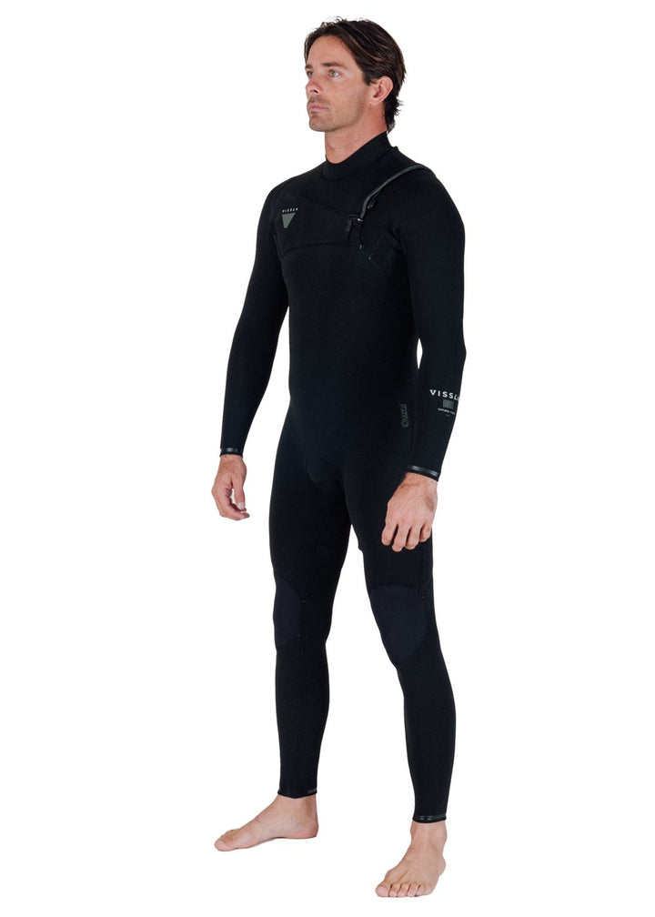 Vissla Natural Seas 3-2 Full Chest Zip in Black, view 8