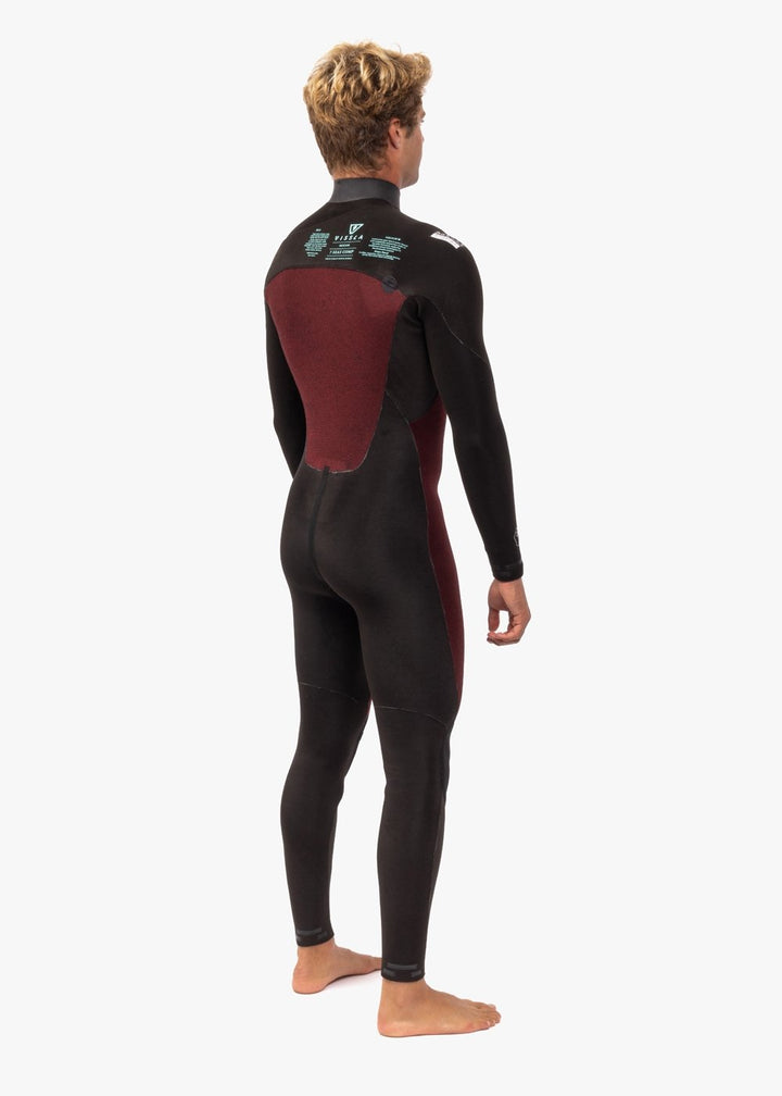 Vissla 7 Seas Comp 3-2 Full Chest Zip in Black, view 3