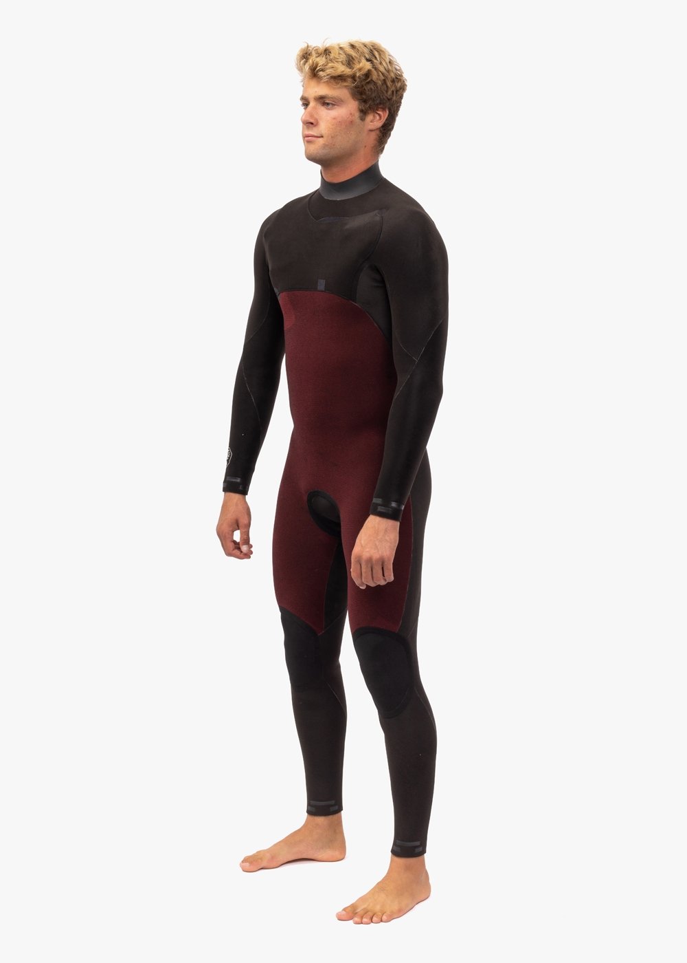 Vissla 7 Seas Comp 3-2 Full Chest Zip in Black, view 4