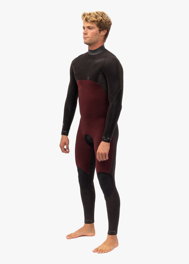 Vissla 7 Seas Comp 3-2 Full Chest Zip in Black, view 4