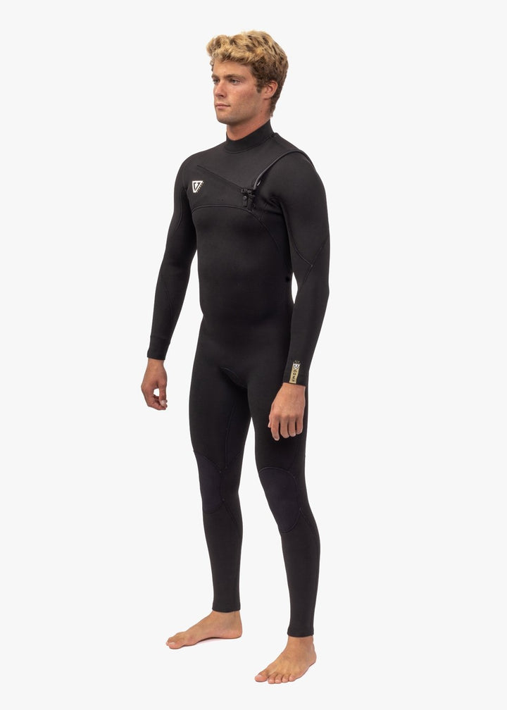 Vissla 7 Seas Comp 3-2 Full Chest Zip in Black, view 6