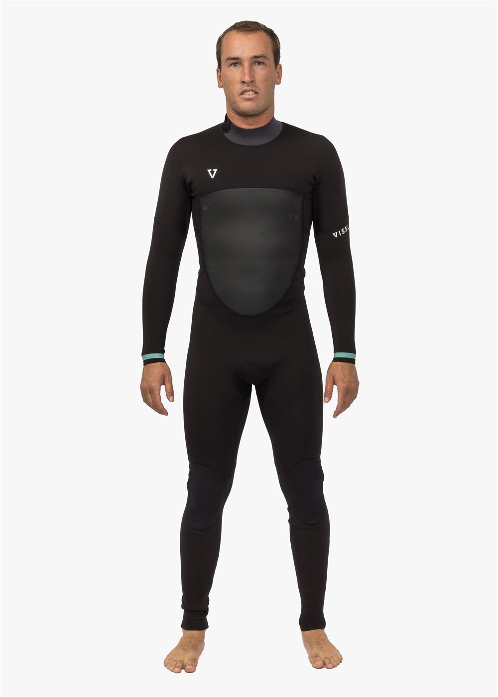 Vissla Easy Seas 3-2 Full Back Zip in Black, view 2