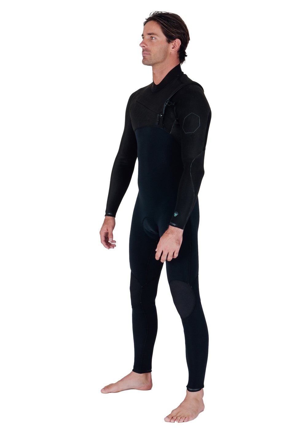Vissla High Seas Ii 3-2 Full Chest Zip in Stealth, view 2