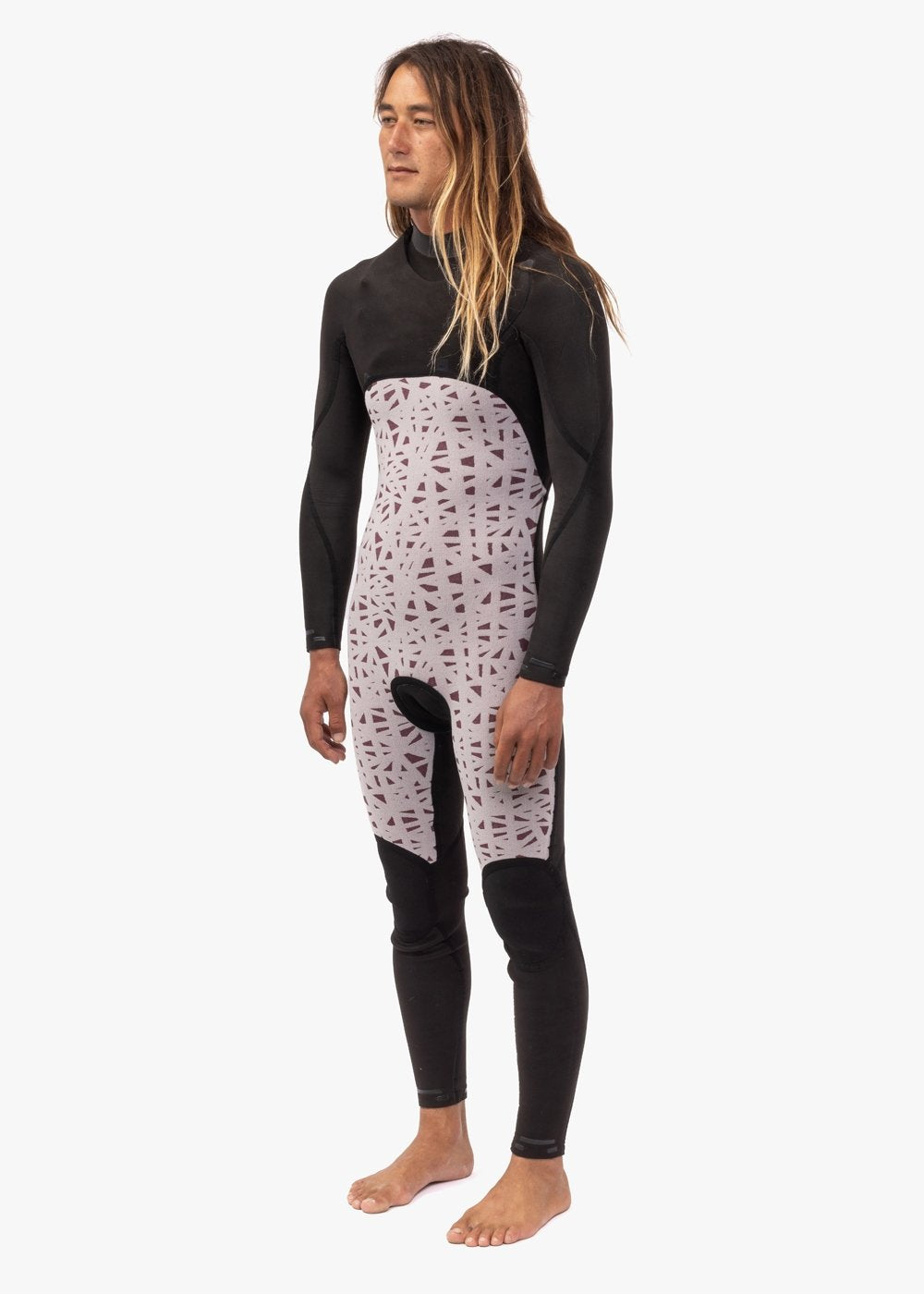 Vissla 7 Seas 3-2 Full Chest Zip in Dark Slate, view 4