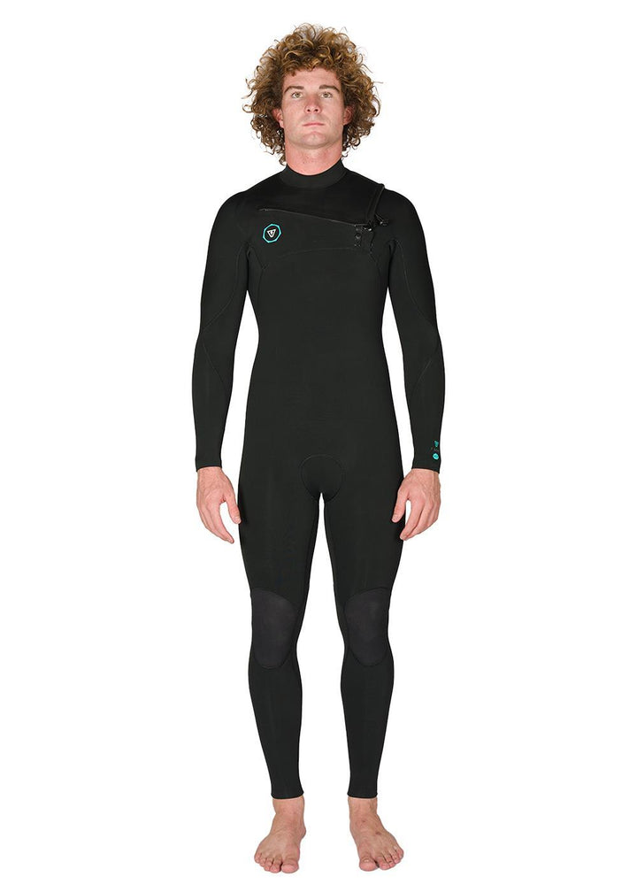 Vissla 7 Seas 3-2 Full Chest Zip in Black