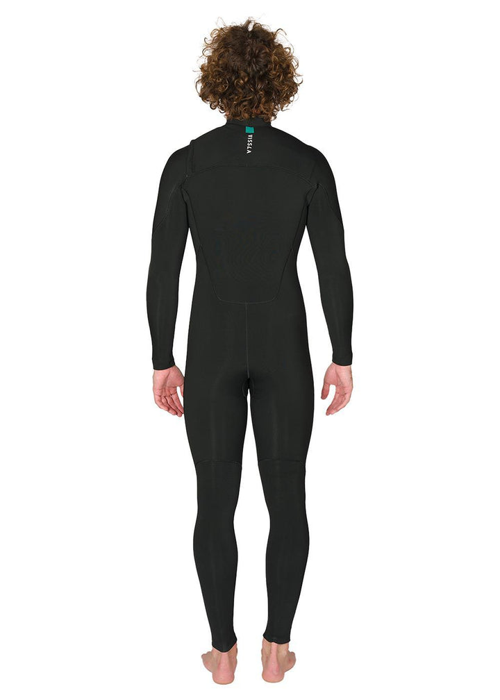 Vissla 7 Seas 3-2 Full Chest Zip in Black, view 4