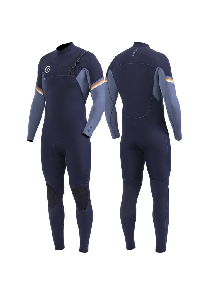 Vissla 7 Seas Raditude 4-3 Full Chest Zip in Dark Navy