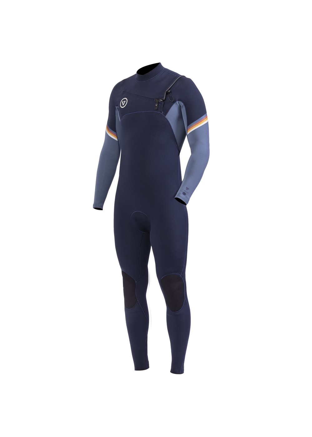 Vissla 7 Seas Raditude 4-3 Full Chest Zip in Dark Navy, view 3