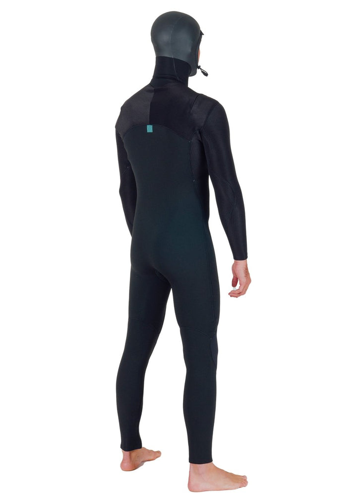 Vissla New Seas 4-3 Hooded U - Zip in Black, view 12