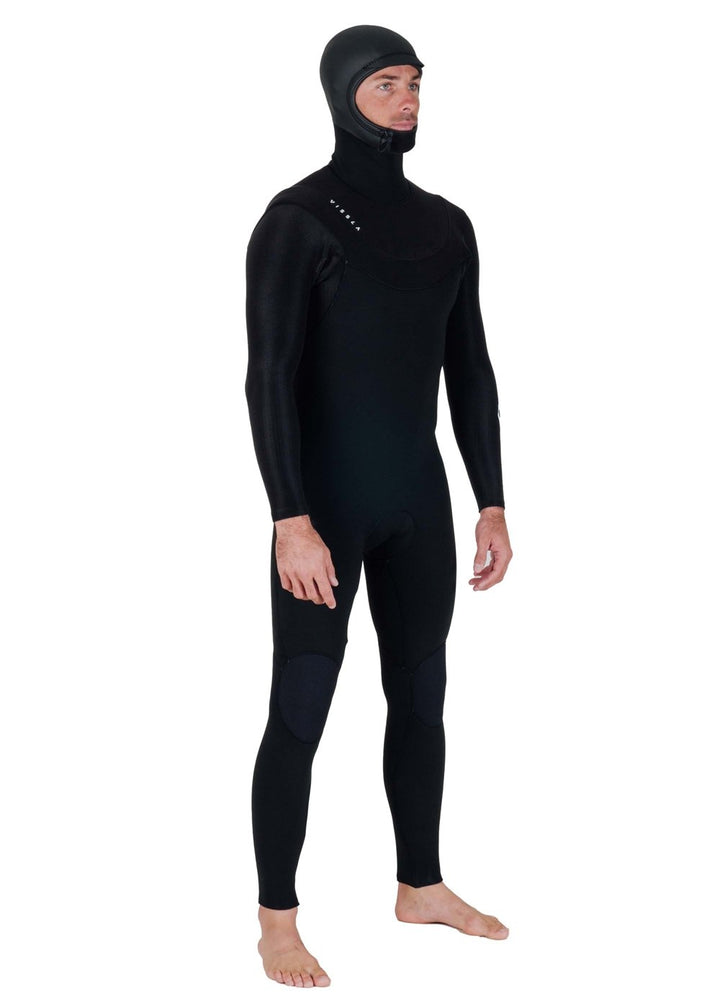 Vissla New Seas 4-3 Hooded U - Zip in Black, view 13
