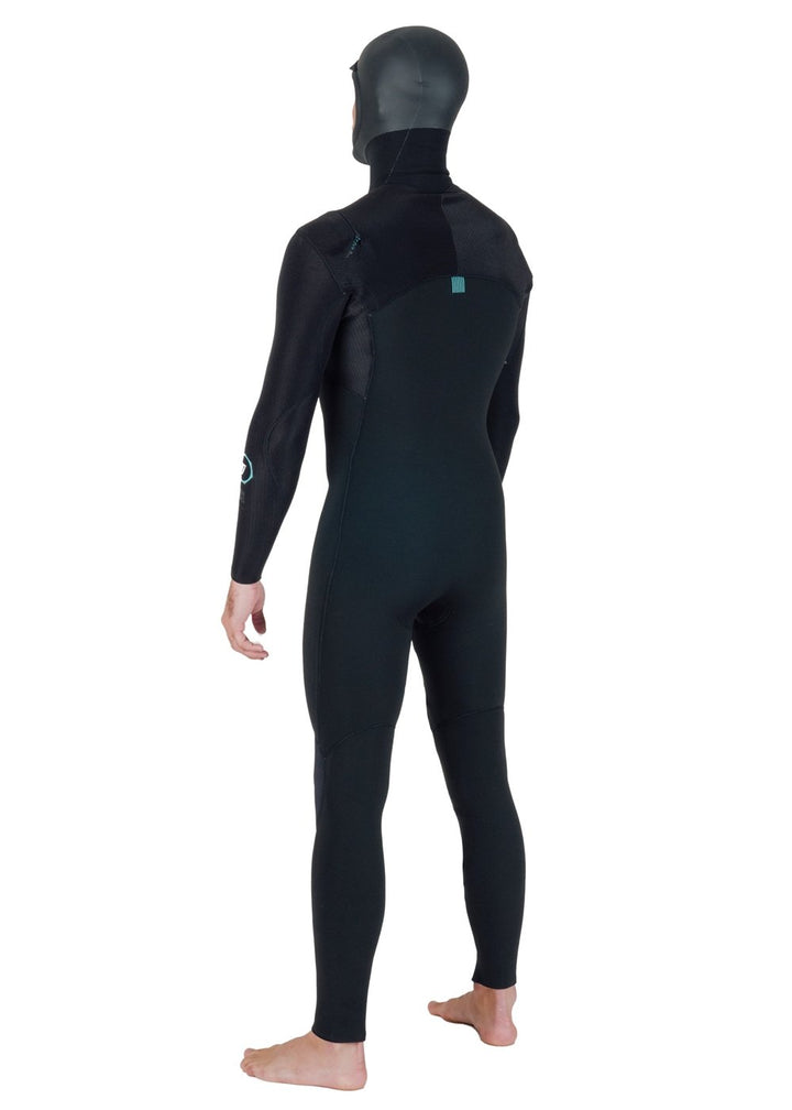 Vissla New Seas 4-3 Hooded U - Zip in Black, view 8