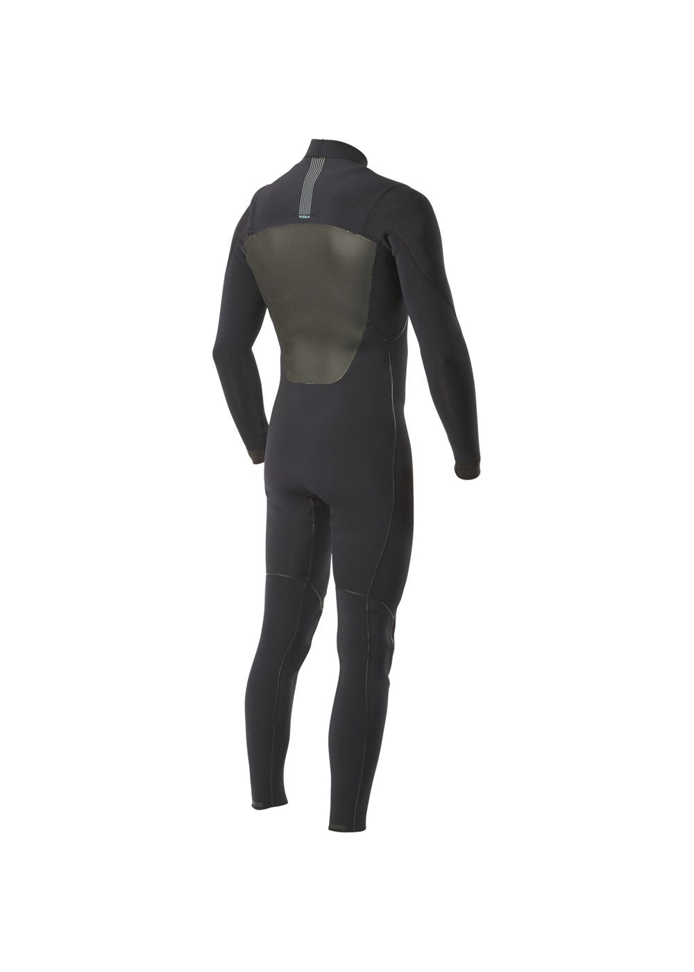 Vissla North Seas 4-3 Full Chest Zip in Black, view 4