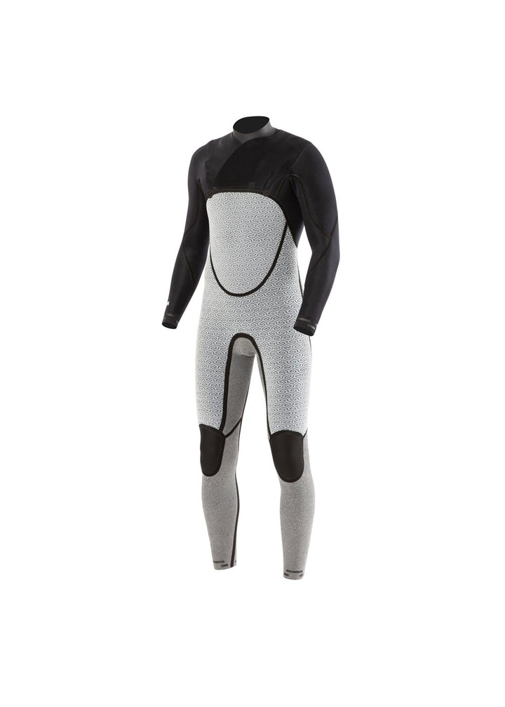 Vissla North Seas 4-3 Full Chest Zip in Black, view 5