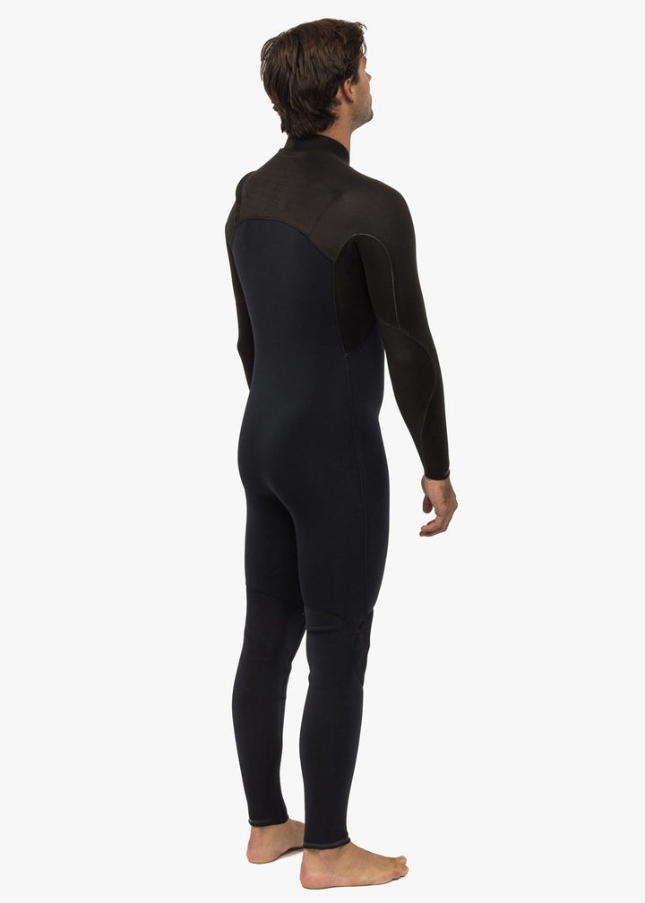 Vissla High Seas II 4-3 Full Chest Zip in Stealth, view 4