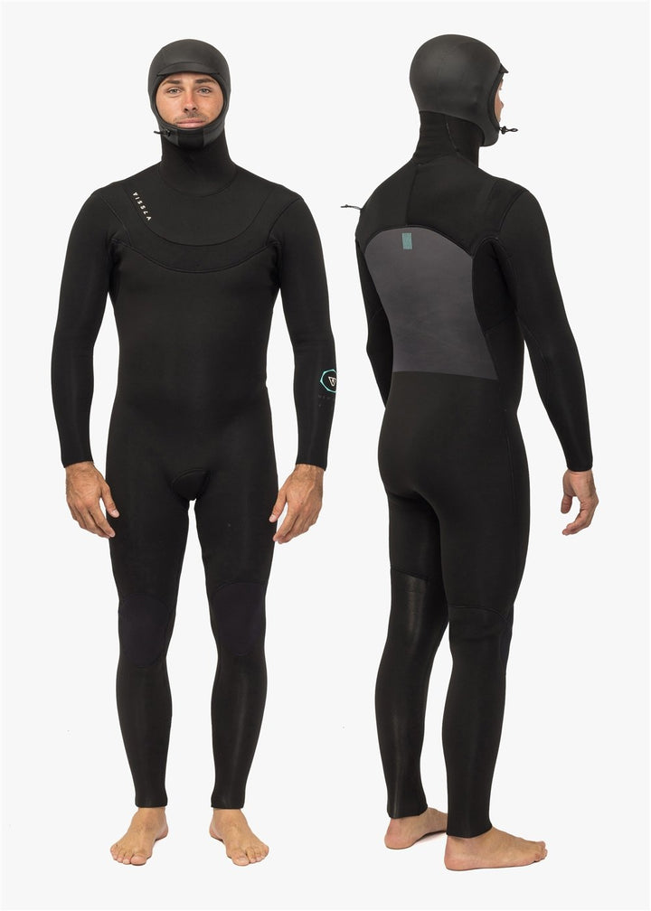 Vissla New Seas 5-4 Hooded V - Zip in Black, view 12
