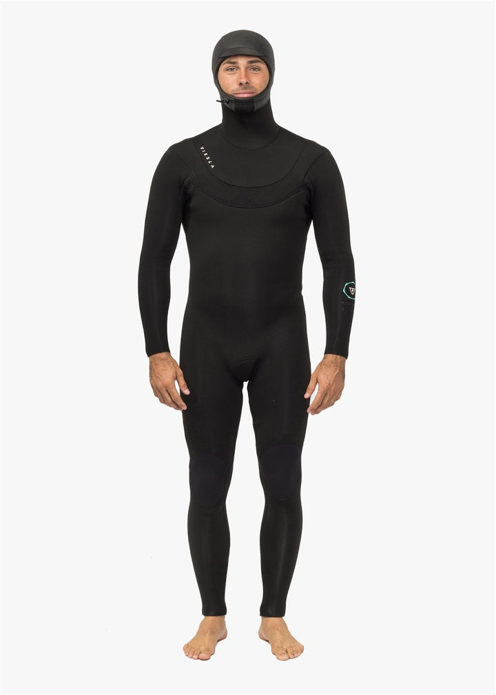 Vissla New Seas 5-4 Hooded V - Zip in Black
