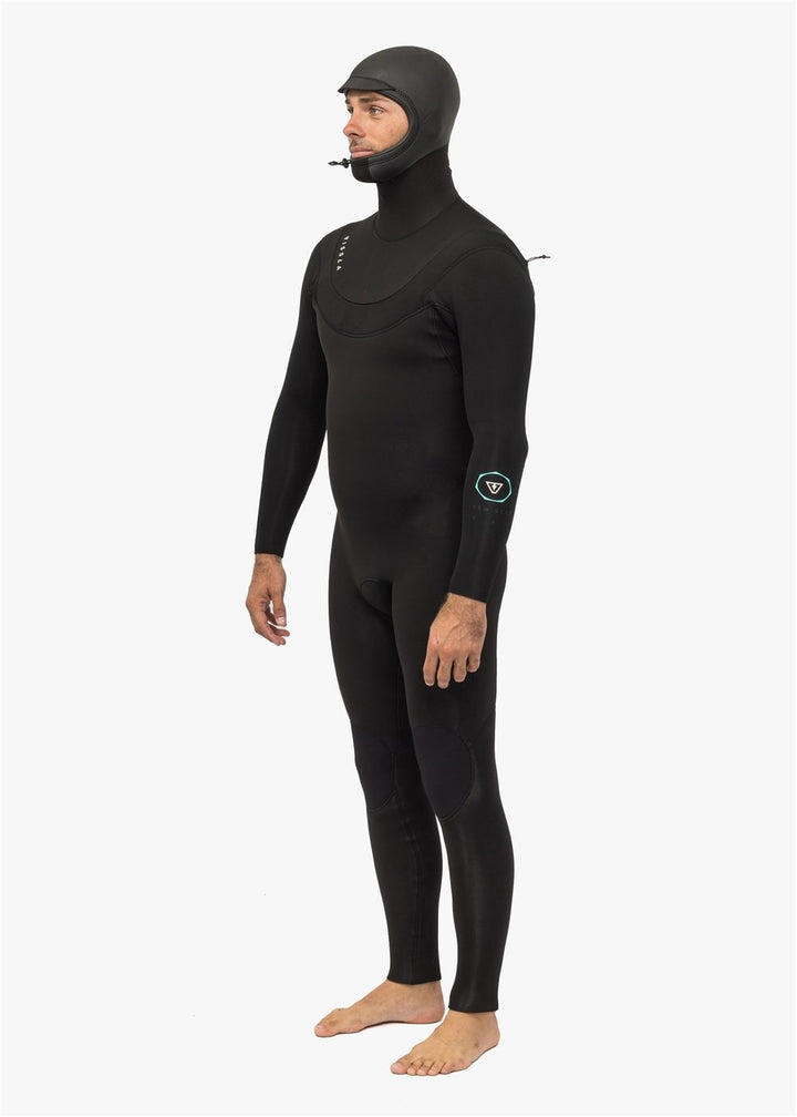 Vissla New Seas 5-4 Hooded V - Zip in Black, view 7